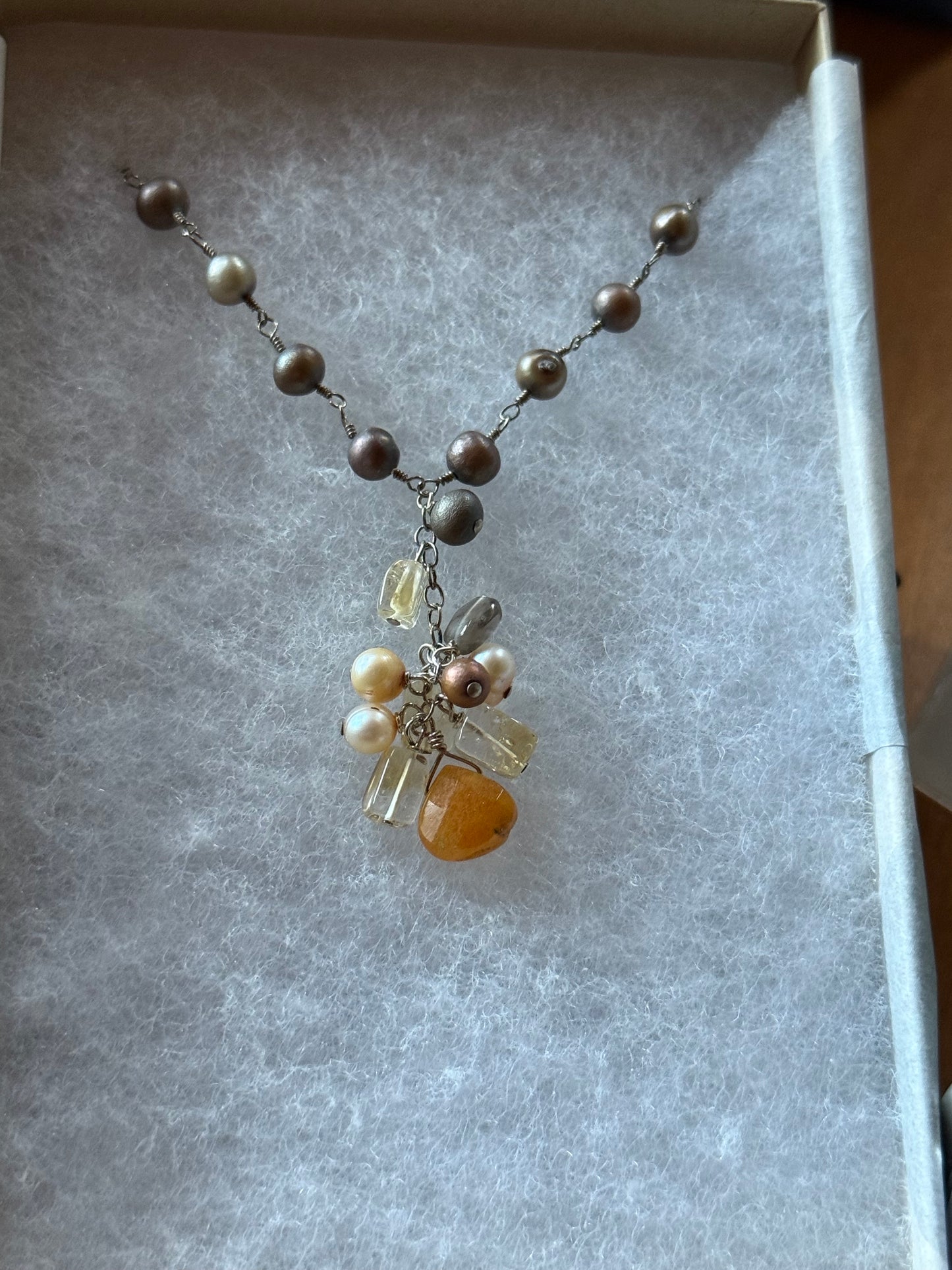 (#22) Sage Jewelry - Necklace & Earrings