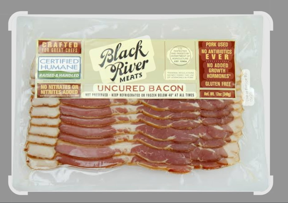 (Item #38) Black River Produce - 12 Pack Case of Fresh Cut 12oz Bacon