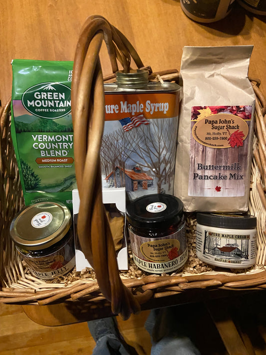 (#32) Papa John's Sugar Shack - Maple Syrup Gift Basket