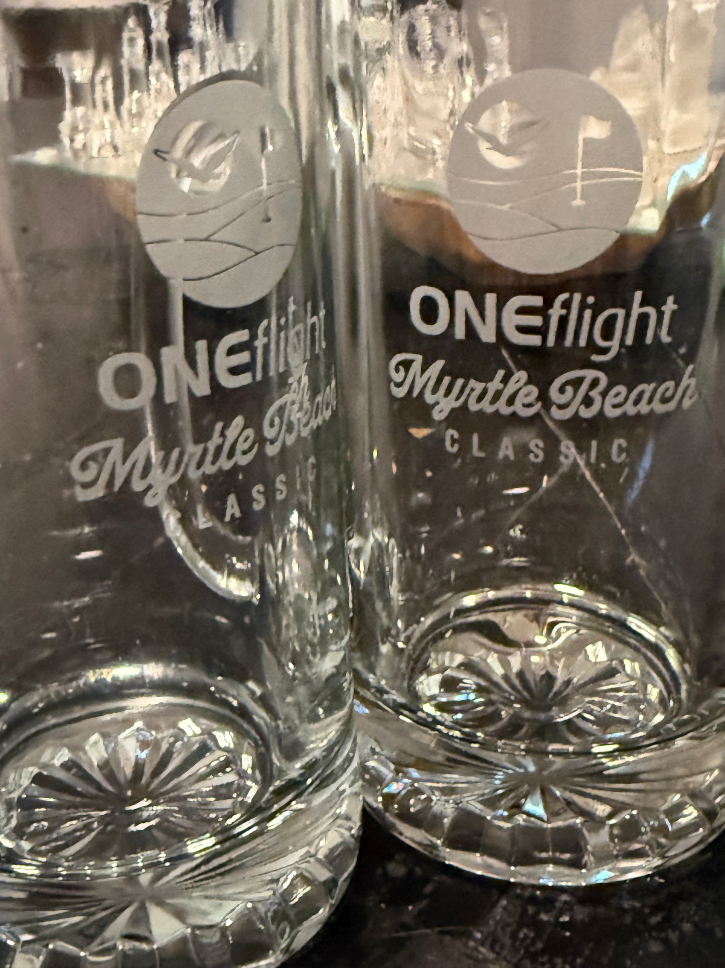 (Item #34) Myrtle Beach Classic ONEflight Collector's Pint Glasses (2)