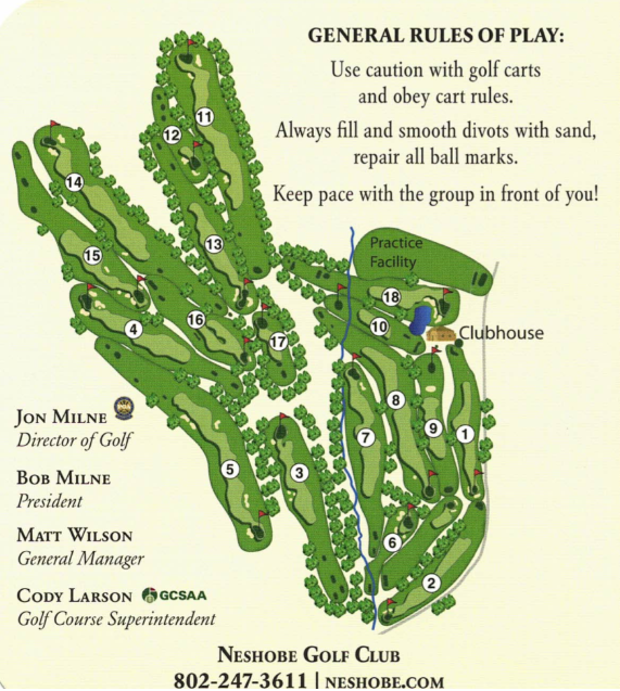 (#52) Neshobe Golf Club - (4) Greens Fees wCarts