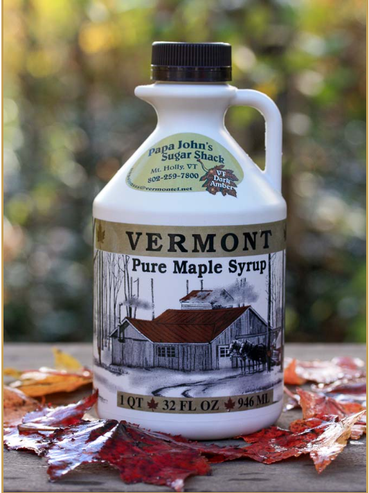 (Item #49) Papa John's Maple Syrup - (2) Quarts