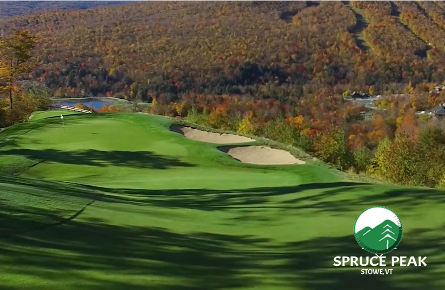 (Item #15) Elite Item: Stowe Mountain Course at Spruce Peak - (4) Greens Fees wCarts