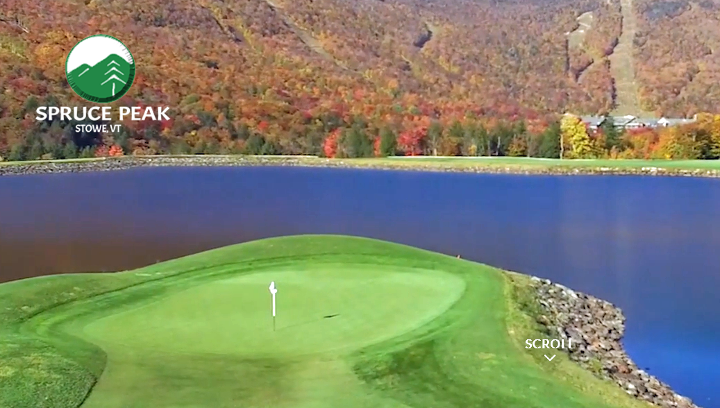 (Item #15) Elite Item: Stowe Mountain Course at Spruce Peak - (4) Greens Fees wCarts