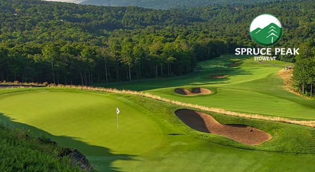 (Item #15) Elite Item: Stowe Mountain Course at Spruce Peak - (4) Greens Fees wCarts